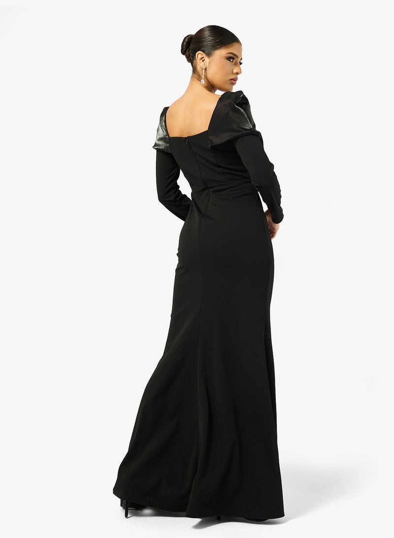 Iyra Full Sleeve Floral Detail Dress - Image 2